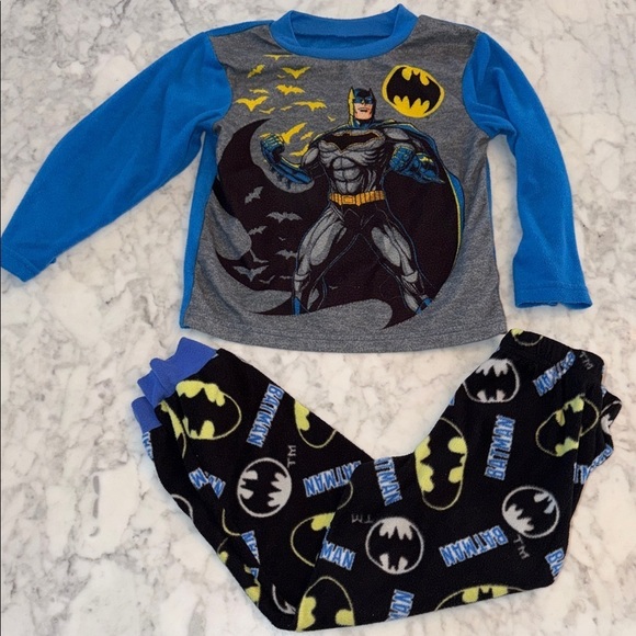 Batman Other - BATMAN FLEECE PJ TOP & BOTTOM 6/7